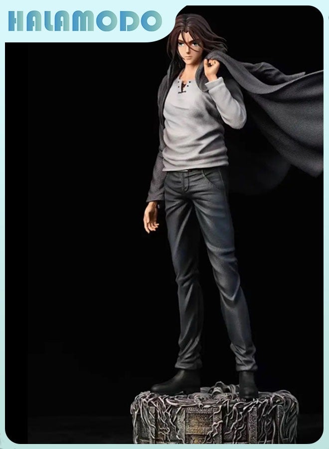 Halamodo الهجوم على تايتان ، شخصية إيرين ييجر مزدوجة الرأس ، تصميم ليفي و مدرعة الطاقة أنيمي نموذج، مكتب قطعة مركزية وهدية عيد ميلاد - Image 3