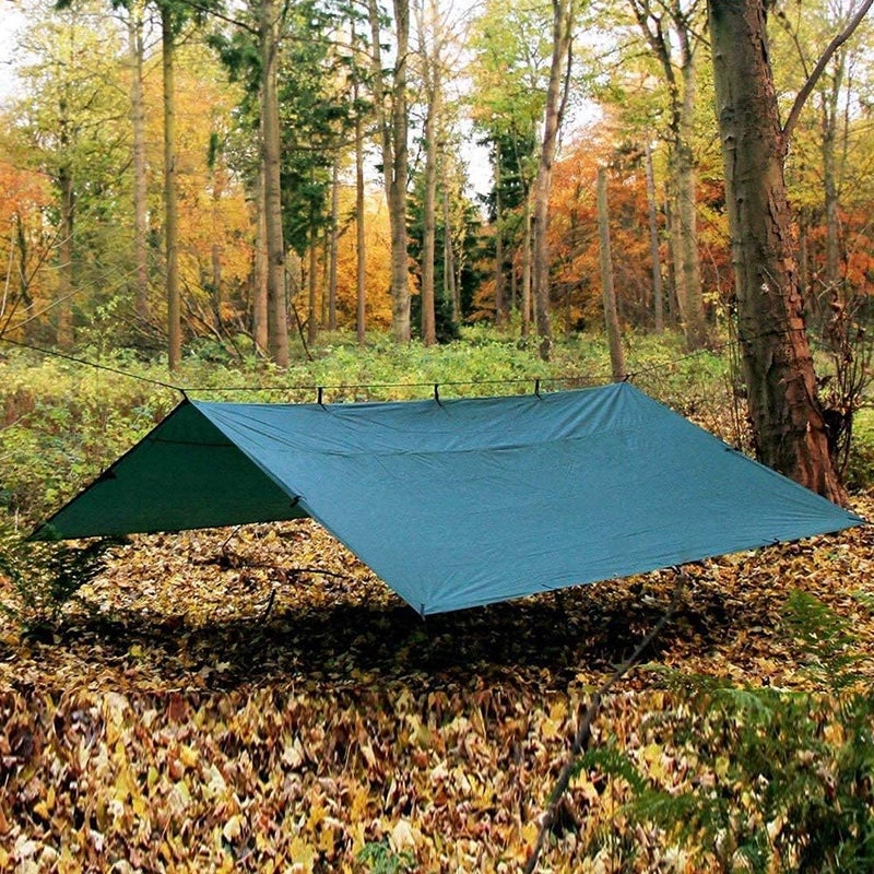 KALINCO Waterproof Camping Tarp Tent Hammock Rain Fly, 10X10FT/10X15FT, Mutifunctional Tent Footprint Lightweight Tarp for Camping, Hiking and Survival Shelter - Image 5