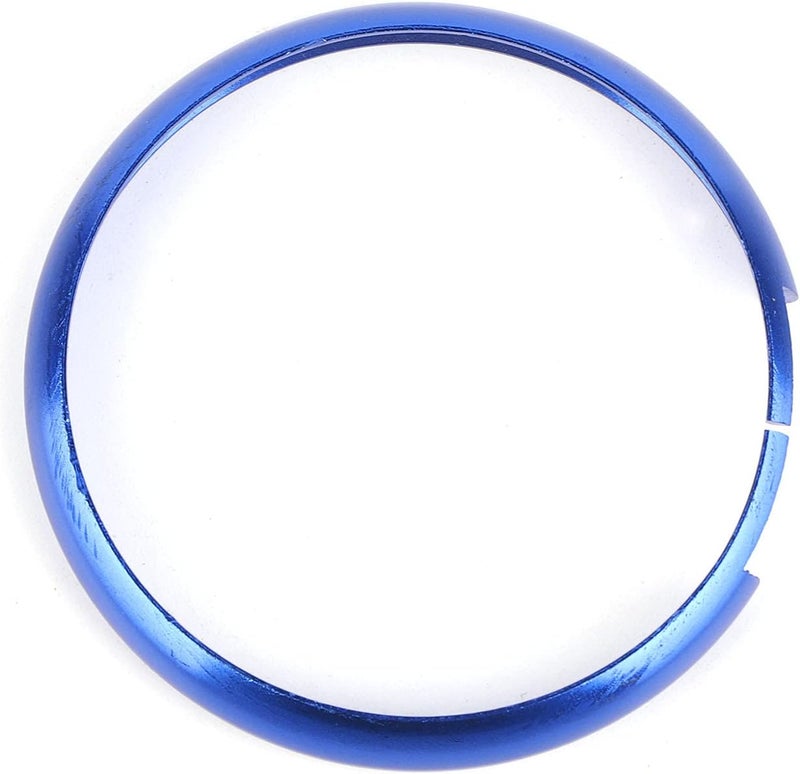 Durable Deep Blue Aluminum Alloy Key Fob Ring Trim For Replacement - Image 1