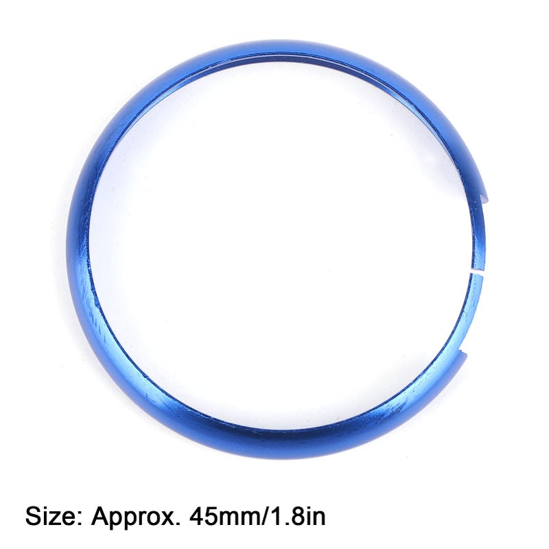 Durable Deep Blue Aluminum Alloy Key Fob Ring Trim For Replacement - Image 5