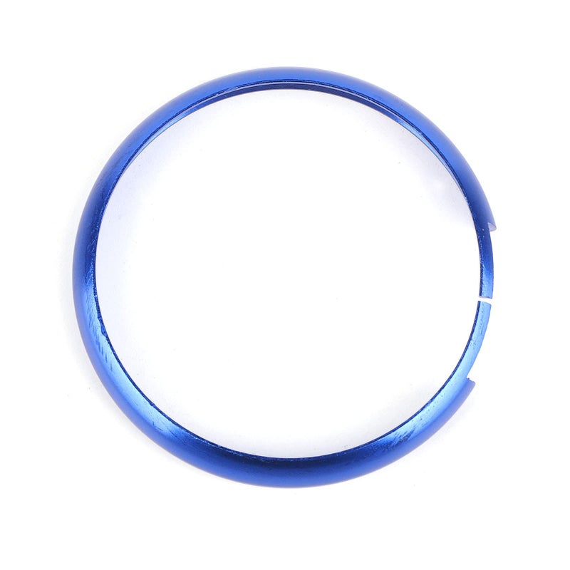 Durable Deep Blue Aluminum Alloy Key Fob Ring Trim For Replacement - Image 2
