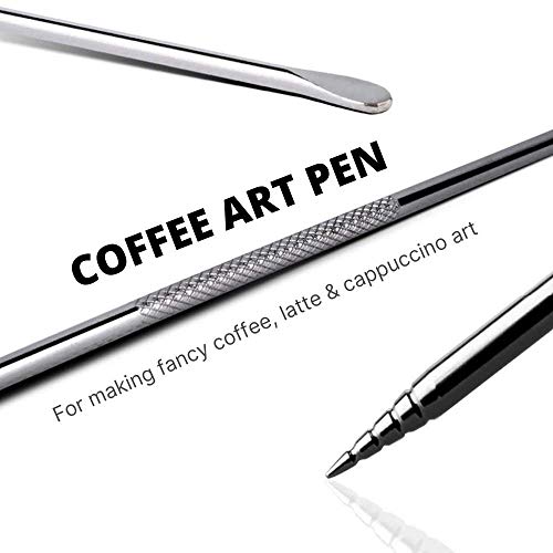 Homepixi Milk Frothing Pitcher (900ML) with Coffee Art Needle, 304 Stainless Steel Espresso Coffee Pitcher for Latte Art, Jug for Milk Frothing, Barista Tools for Cappuccino & Coffee - Image 4