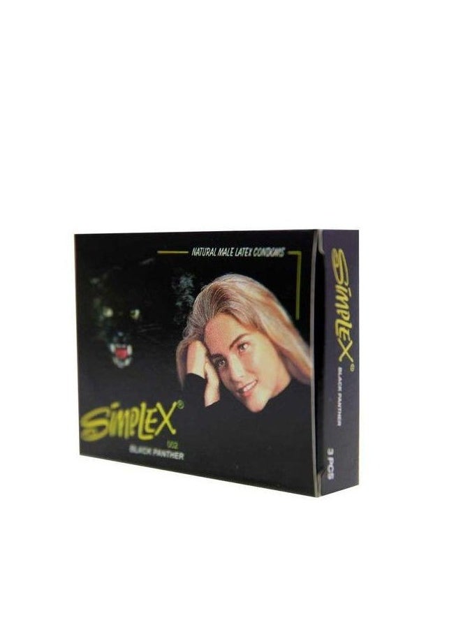 Simplex Simplex Black Panther Natural Male Latex 4 PACK - 3 pieces per One.  - Image 2