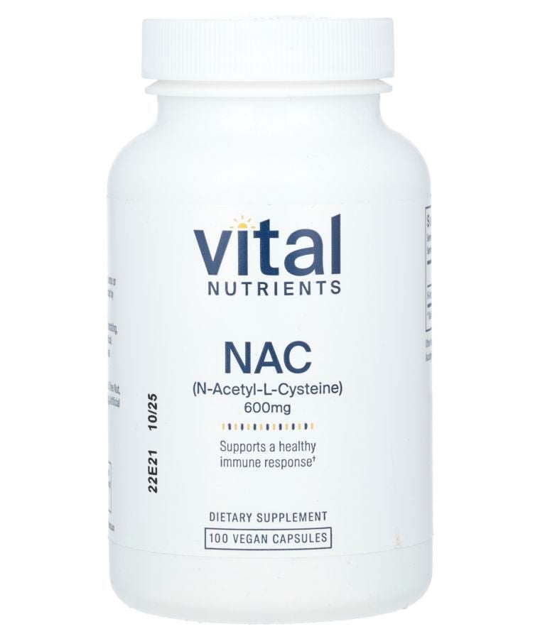 Vital Nutrients NAC 600 mg 100 Vegan Capsules