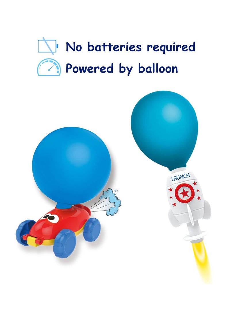 SYOSI Balloon Launcher Car Toy Set with Pump, Educational Science Toys for Kids, Balloon Powered Launcher Toy, Learning Gift for Children - Image 5