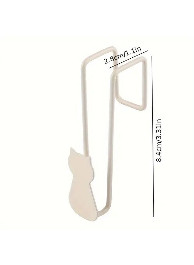 White No Drill Wall Mount Hanger Easy Install Multi Purpose Hook For Kitchen Bedroom Office - Image 4