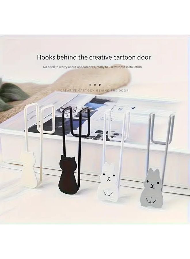 White No Drill Wall Mount Hanger Easy Install Multi Purpose Hook For Kitchen Bedroom Office - Image 3