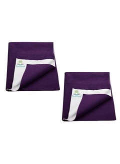 Tod PooL Tod PooL Breathable Bed Protector AntiPiling Fleece Extra Absorbent Washable Waterproof Quick Dry Sheet Bed Protector Sheet for Kids and Adults 2 Plum Medium 70x100cm  - Image 1