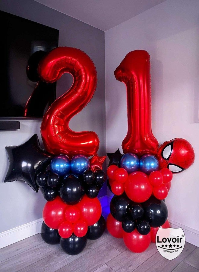 Lovoir Red 22 Number Balloons, 40 Inch Giant Number 22 Balloons Foil Mylar Helium Red Number Balloons for 22th Birthday Party Supplies Anniversary Event Celebration Decorations - Image 3