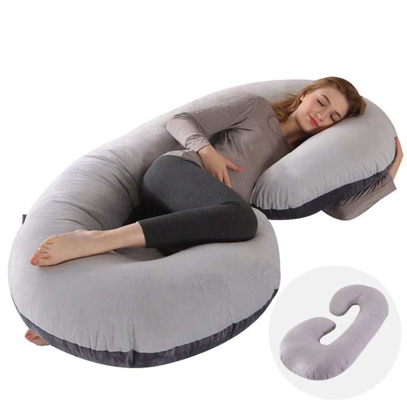 Pregnant Women'S Pillow C- Shaped Waist Protection Side Sleeping Pillow Sleeping Side Sleeping Pillow Pregnant Women'S Body Pillow Backrest Pillow Breast-Feeding Pillow - Image 3