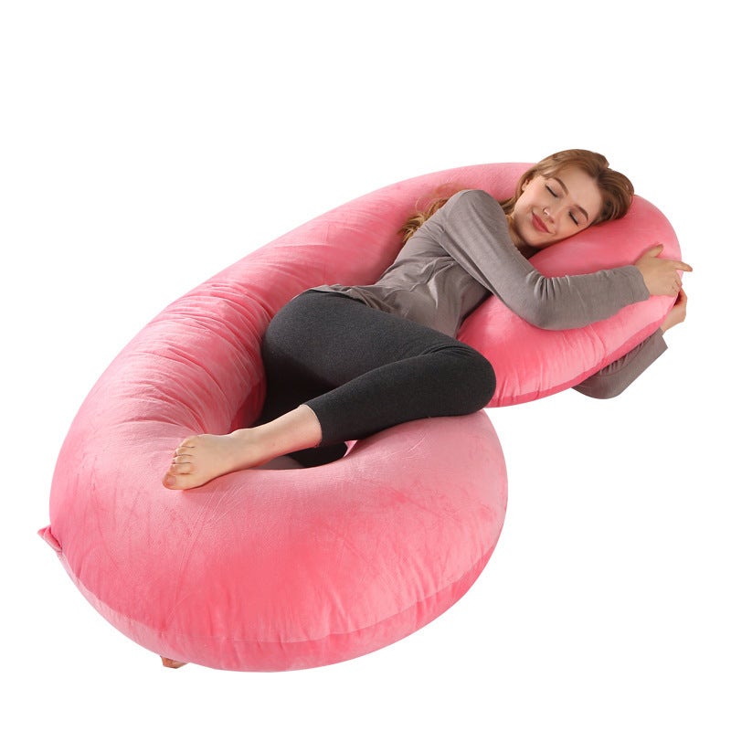 Pregnant Women'S Pillow C- Shaped Waist Protection Side Sleeping Pillow Sleeping Side Sleeping Pillow Pregnant Women'S Body Pillow Backrest Pillow Breast-Feeding Pillow - Image 5