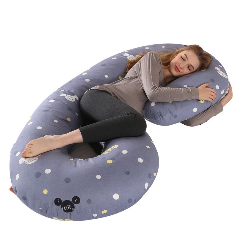 Pregnant Women'S Pillow C- Shaped Waist Protection Side Sleeping Pillow Sleeping Side Sleeping Pillow Pregnant Women'S Body Pillow Backrest Pillow Breast-Feeding Pillow - Image 4