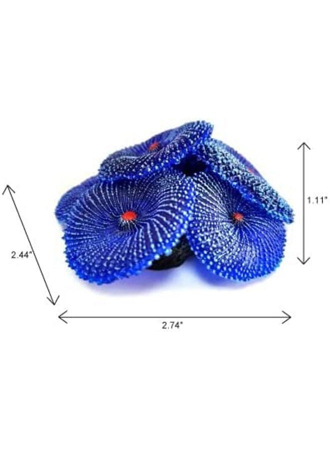 OrgMemory Artificial Coral Plant, Faux Coral Ornaments, Underwater Sea Plants, for Fish Tank Aquarium, Fish Cave Hideout Decoration Landscape (Blue Coral) - Image 2