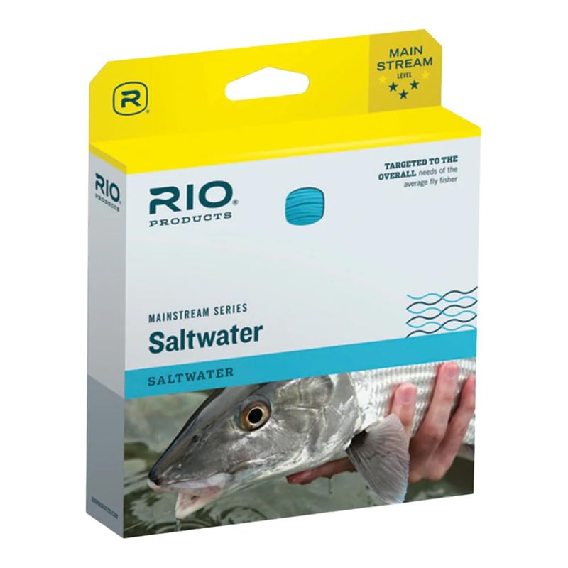 RIO Products Mainstream Saltwater Fly Line Floating Saltwater Fly Fishing Line Easy Casting for Any Angler Targeting Bonefish Permit Tarpon and Other Species Blue 10wt - Image 2