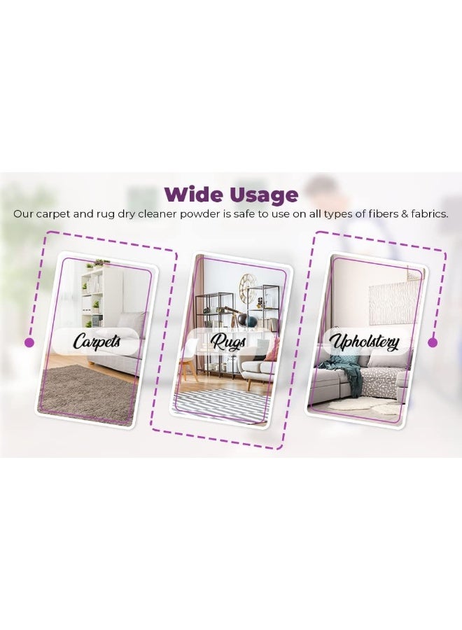 Capture Carpet & Rug Dry Cleaner w/Resealable lid - Home, Car, Dogs & Cats Pet Carpet Cleaner Solution - Strength Odor Eliminator, Stains Spot Remover, Non Liquid & No Harsh Chemical (4 Pound) - Image 2