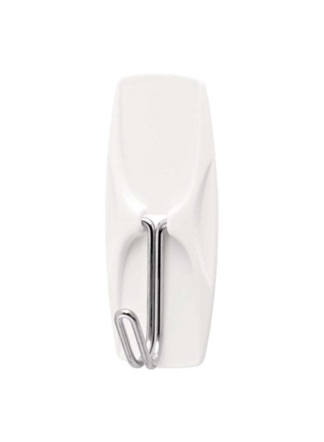 ACE 7-Piece Plastic General Purpose Adhesive Hook with Strips White 2.3 x 5.5cm 5999315