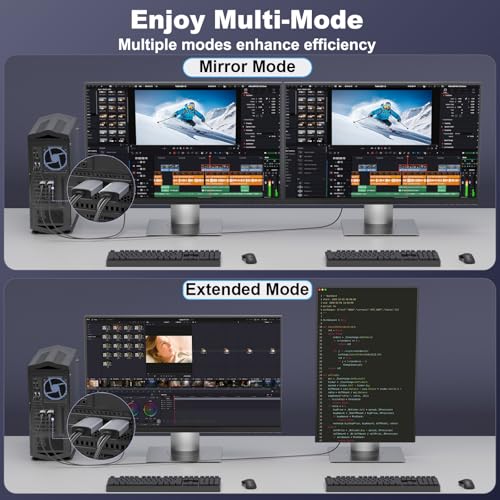 THANDBLE Active HDMI to DisplayPort Adapter (4K 60Hz 1080p 120Hz), Unidirectional HDMI Source to DP Monitor Display Port Adapter Compatible for NVIDIA, AMD, PS5/4, Xbox, PC, Laptop, Computer - Image 5