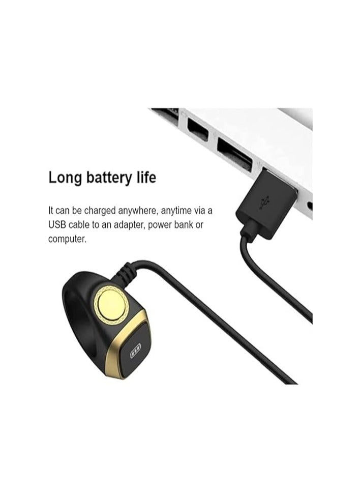 ريبنيو خاتم تسبيح ذكر لايت الذكية، صلاة المسلمين، تذكير توقيت الصلاة، شاشة OLED عداد التسبيح، حلقة ذكية، مقاومة للماء - أبيض 22 مم. - Image 3