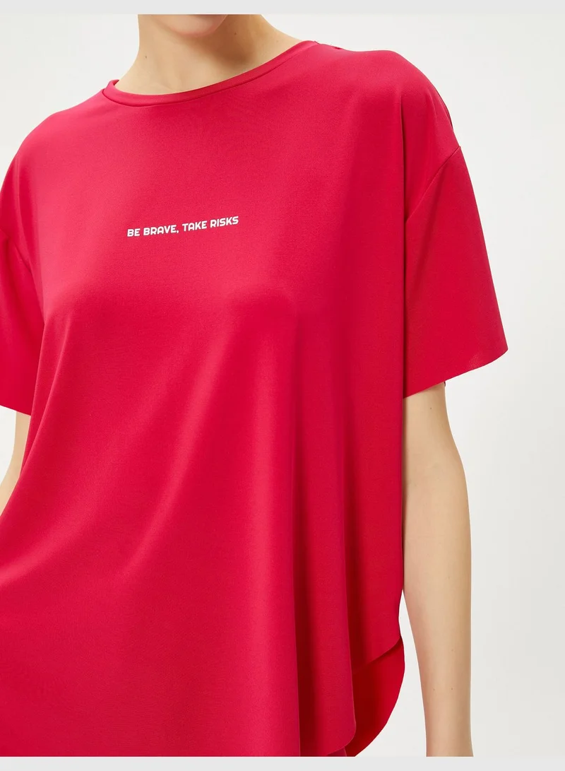كوتون Short Sleeve Sports T-Shirt