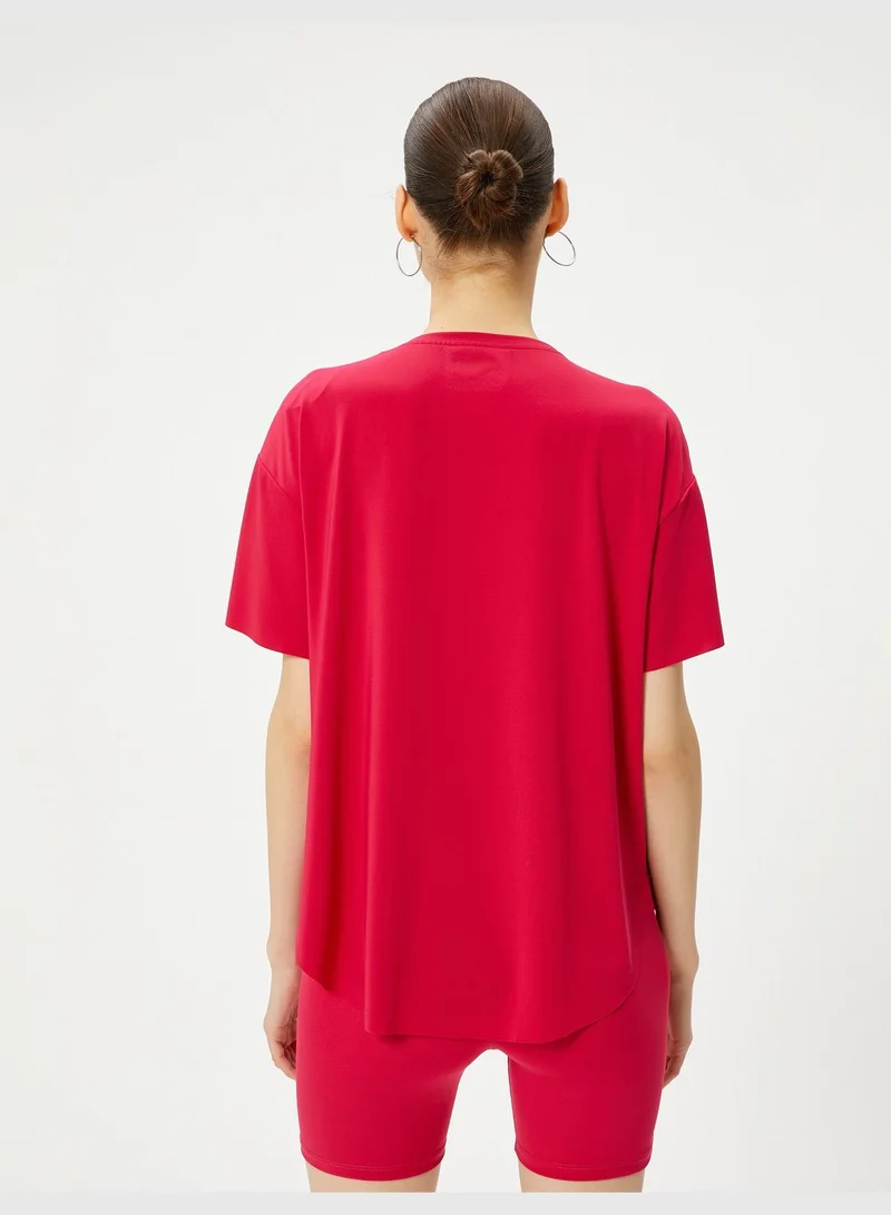 كوتون Short Sleeve Sports T-Shirt