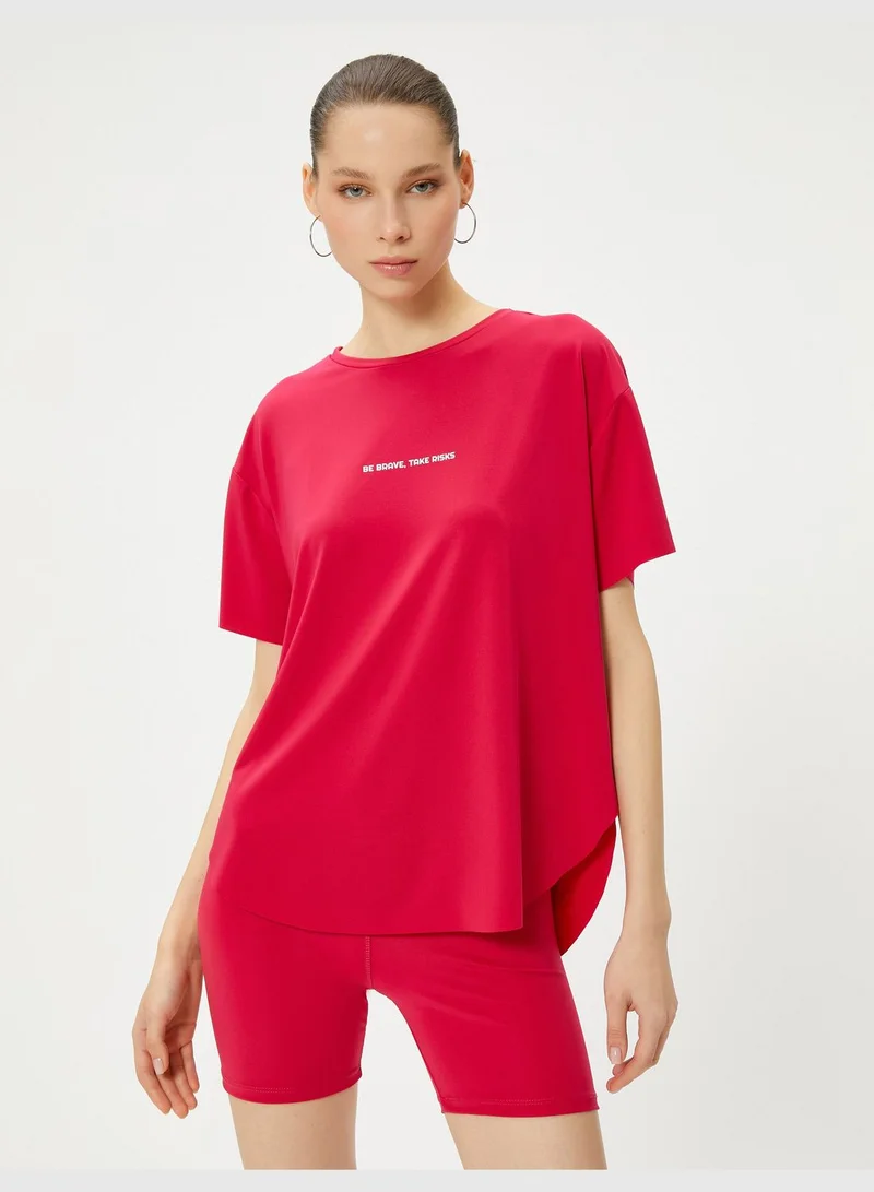 كوتون Short Sleeve Sports T-Shirt