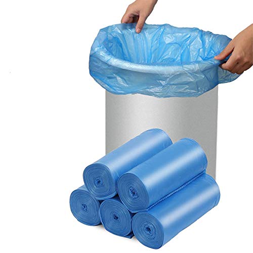 Inwaysin Compostable Trash Bags 1315 Gallon Biodegradable Trash Bags Recycled Garbage Bags Unscented Wastebasket Liners for Kitchen Office75 Counts Blue