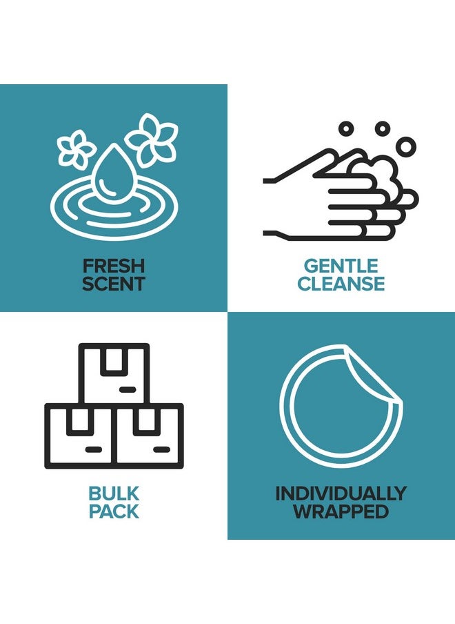 Stock Your Home - Bulk Hotel Soap Bars (100 Count), Fresh Scent Travel Size Hand Soap for Hotels, Motels, and Resorts, Mini Travel Soap Bulk, Individually Wrapped Bars of Soap Bulk Pack, Guest Soaps for Bathroom - Image 1