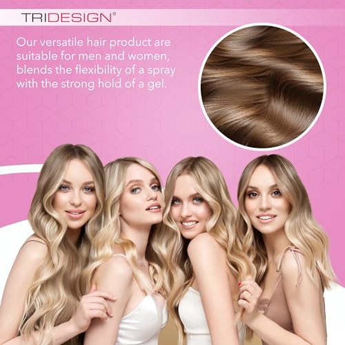 TRIDESIGN Aerogel Hairspray - Strong Hold Hair Finishing Spray for Volumizing & Control, Flexible Styling for All Hair Types, Non-Sticky and Scented - For Women and Men - Pack of 1 (10.5 Oz) - Image 4