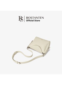 Bostanten BOSTANTEN ALENA Women’s Hobo Shoulder Bag – Elegant Beige White Handbag for Ladies  - Image 5