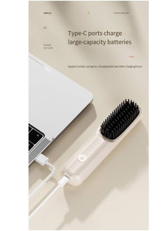 General Mini Ionic Straightening Comb – Travel-Friendly Straightener & Curler for Men/Women, Dual-Use Hair Styling Tool  - Image 2