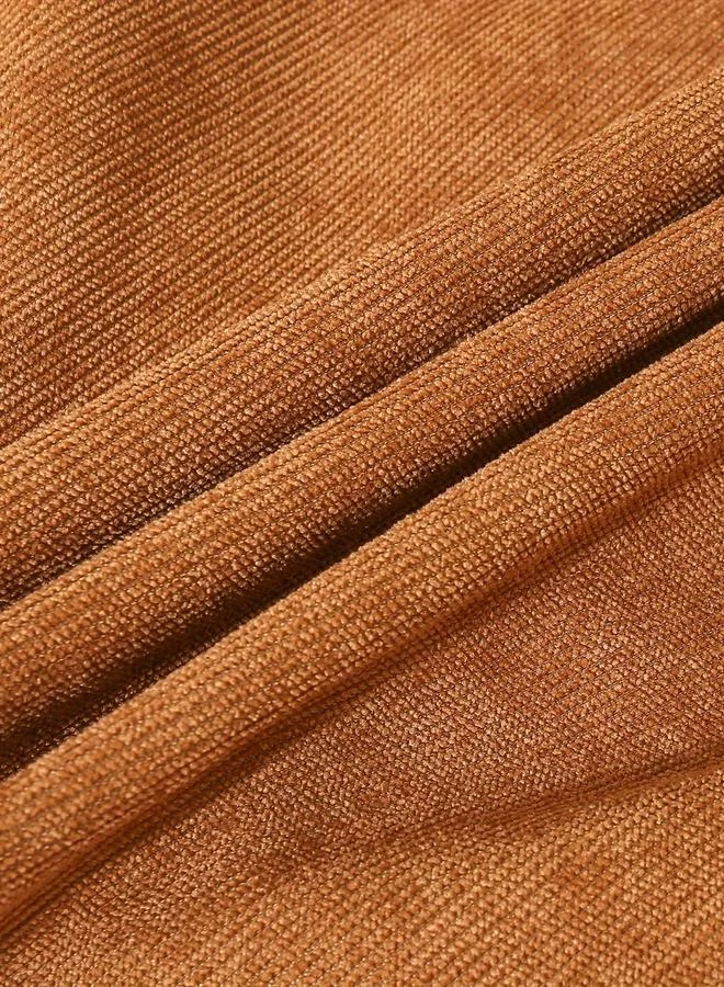 تايك تو جاكيت بني طويل الأكمام مزود بأزرار