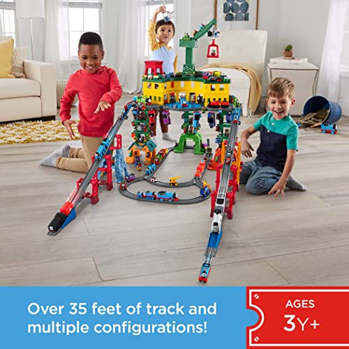 Thomas & Friends Toy Train Set, Super Station, Extra Large Race Track with Motorized Thomas, Diecast Percy & MINIS James for Ages 3+ Years - Image 2