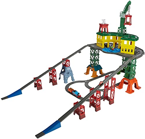 Thomas & Friends Toy Train Set, Super Station, Extra Large Race Track with Motorized Thomas, Diecast Percy & MINIS James for Ages 3+ Years - Image 1