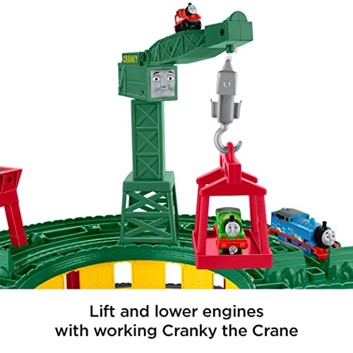 Thomas & Friends Toy Train Set, Super Station, Extra Large Race Track with Motorized Thomas, Diecast Percy & MINIS James for Ages 3+ Years - Image 4