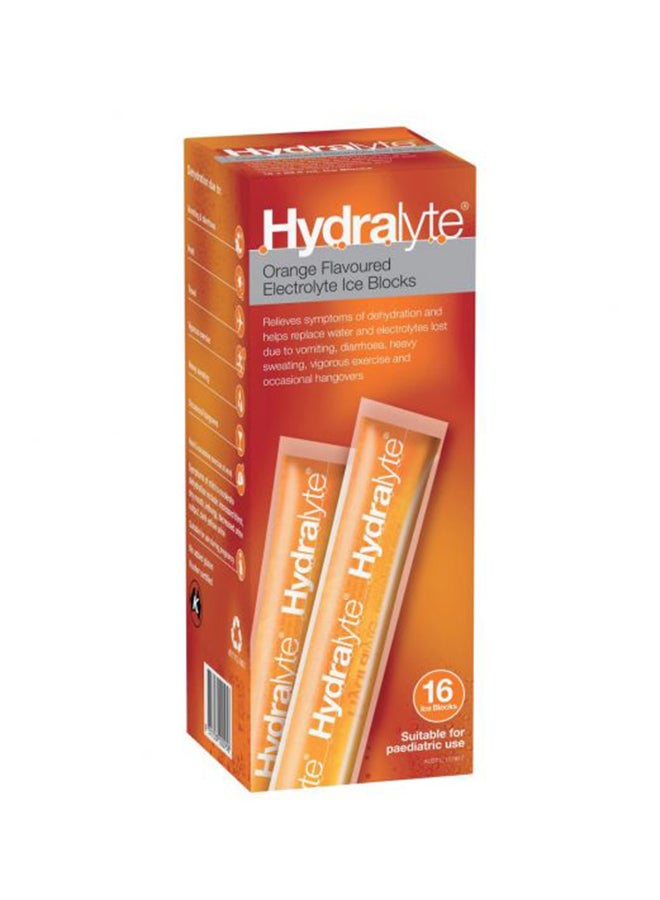 هيدراليت مكعبات ثلج هيدراليت برتقالية - 62.5 مل × 16