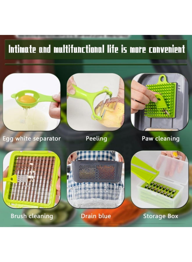 22-in-1 Vegetable Chopper – Multi-Functional Slicer and Grater with Large Container and Strainer - Image 3