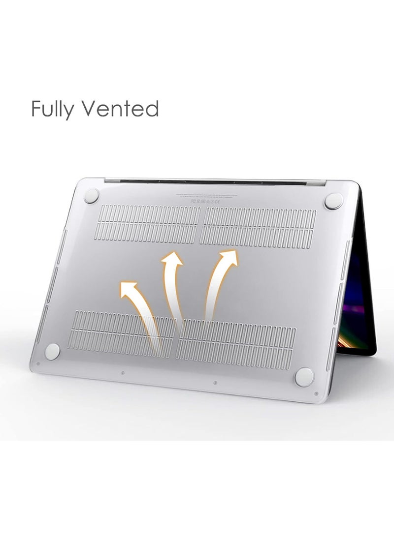 Rock Pow - Case for MacBook Pro 13 Inch A2338(M2 M1) A2251 A2289 A2159 A1989 A1706 A1708 (2016-2021 2022 2023 Release) with/Without Touch Bar- Snap On Hard Shell Case Cover, Crystal Clear - Image 1