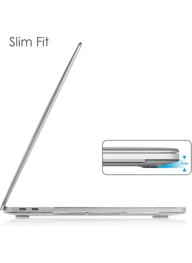 Rock Pow - Case for MacBook Pro 13 Inch A2338(M2 M1) A2251 A2289 A2159 A1989 A1706 A1708 (2016-2021 2022 2023 Release) with/Without Touch Bar- Snap On Hard Shell Case Cover, Crystal Clear - Image 1