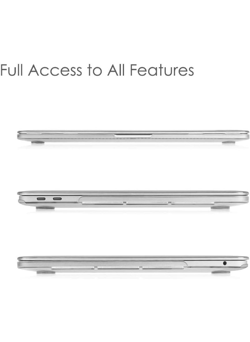 Rock Pow - Case for MacBook Pro 13 Inch A2338(M2 M1) A2251 A2289 A2159 A1989 A1706 A1708 (2016-2021 2022 2023 Release) with/Without Touch Bar- Snap On Hard Shell Case Cover, Crystal Clear - Image 1