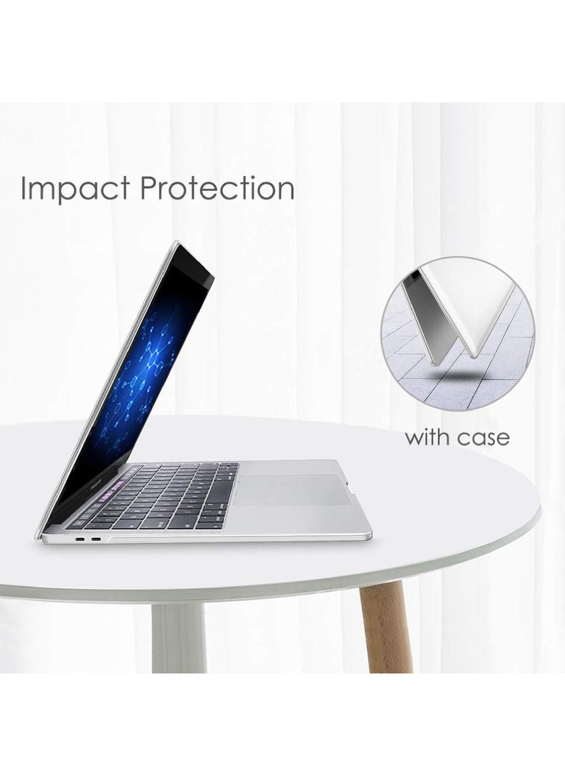 Rock Pow - Case for MacBook Pro 13 Inch A2338(M2 M1) A2251 A2289 A2159 A1989 A1706 A1708 (2016-2021 2022 2023 Release) with/Without Touch Bar- Snap On Hard Shell Case Cover, Crystal Clear - Image 1