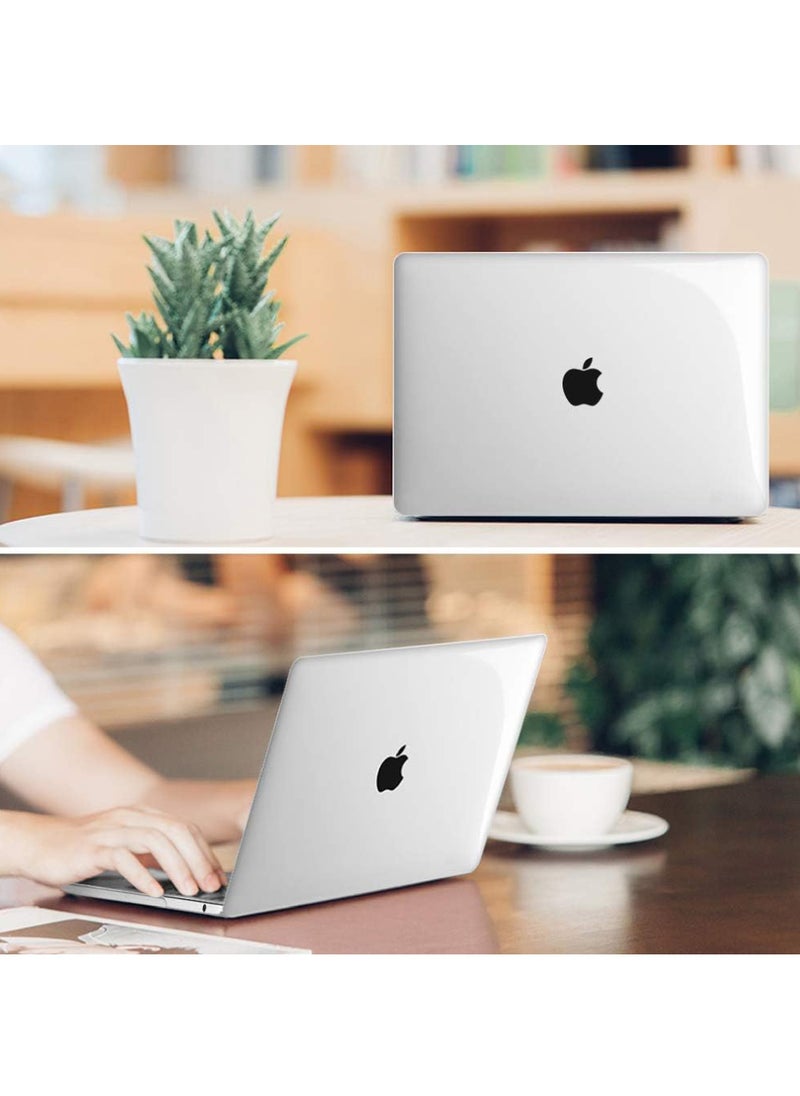 Rock Pow - Case for MacBook Pro 13 Inch A2338(M2 M1) A2251 A2289 A2159 A1989 A1706 A1708 (2016-2021 2022 2023 Release) with/Without Touch Bar- Snap On Hard Shell Case Cover, Crystal Clear - Image 1
