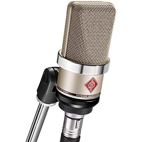 NEUMANN TLM-102 Large Diaphragm Studio Condenser Microphone (Nickel) with Suspension Shockmount & Pop Filter - Image 4