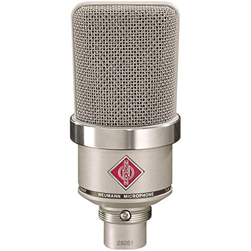 NEUMANN TLM-102 Large Diaphragm Studio Condenser Microphone (Nickel) with Suspension Shockmount & Pop Filter - Image 3
