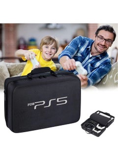 MissTiara Portable Travel Case Bag for PS5 Shockproof Hard Shell Luxury Waterproof EVA Bag (Black)  - Image 4