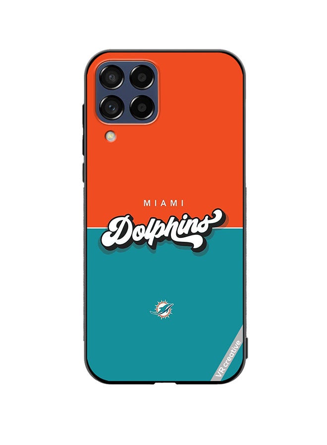 VR CREATIVE Protective Case Cover For Samsung Galaxy M33 Dolphins Design Multicolour - Image 1