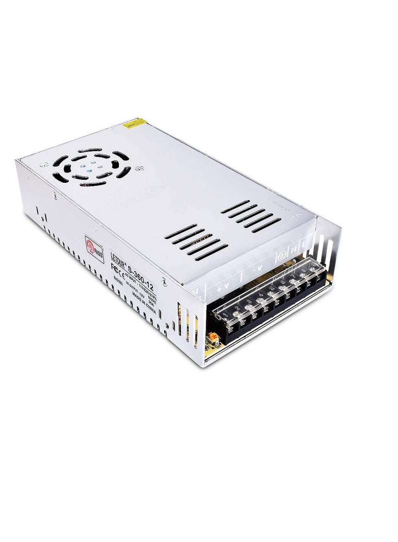 Loquat Twinhan AC 110V/220V to DC 12V 30A 350W Voltage Transformer Switch Power Supply for Led Strip【H10064 】