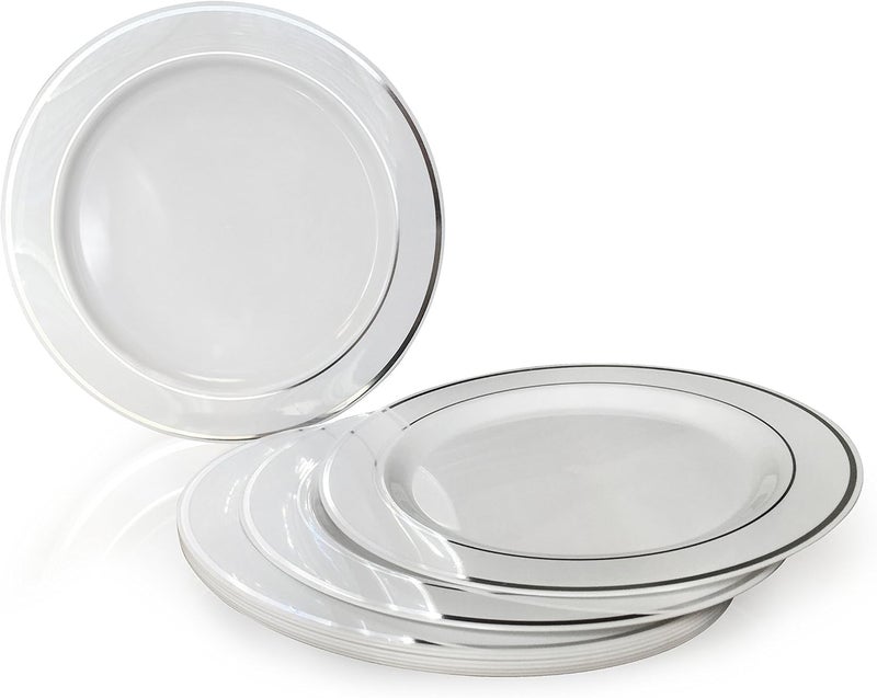 OCCASIONS FINEST PLASTIC TABLEWARE Disposable plates; Food plates; plastic food plates; One Use Food plates - Image 2