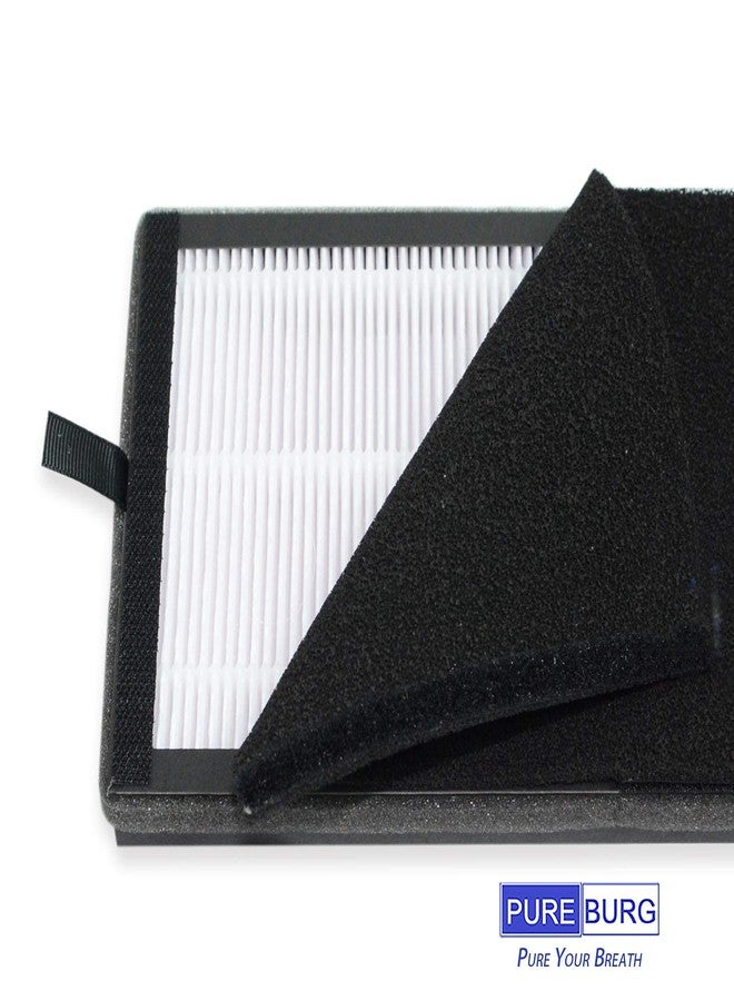 PUREBURG فلتر بديل PUREBURG NEA-F1 متوافق مع أجهزة تنقية الهواء Eureka Instant Clear NEA120 و Toshiba Smart WiFi، عبوة من قطعتين من فلاتر الكربون النشط H13 HEPA - Image 5