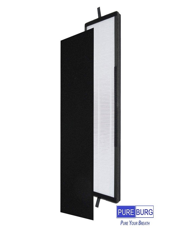 PUREBURG فلتر بديل PUREBURG NEA-F1 متوافق مع أجهزة تنقية الهواء Eureka Instant Clear NEA120 و Toshiba Smart WiFi، عبوة من قطعتين من فلاتر الكربون النشط H13 HEPA - Image 4