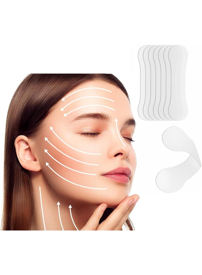 40 قطعة من شريط شد الوجه، ملصق شد الوجه الفوري، غير مرئي، مقاوم للماء، مرن، رقع رفع التجاعيد، أدوات مكياج لشد الوجه الفوري، شد الرقبة، تقليل الذقن المزدوجة (شريط شد الوجه) - Image 1